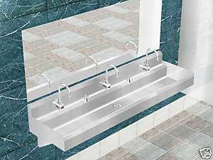 WASH HAND SINK 3USERS MULTI STATION W/ELECTRONIC FAUCET  