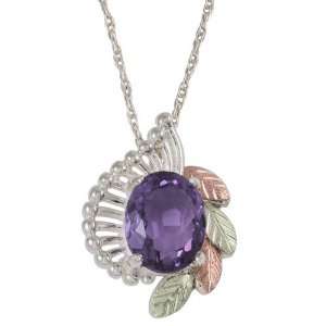 Amethyst Birthstone Sterling Silver Necklace