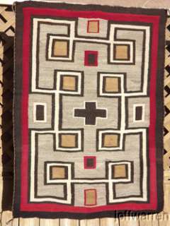 Classic Early Navajo Hubbell Trading Post Rug/Blanket Amazing 