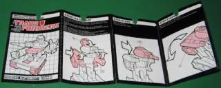 G1 Warpath Instruction Booklet Rare Transformers Original Mailaway 