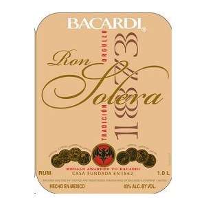  Bacardi Solera Rum 1 Liter Grocery & Gourmet Food