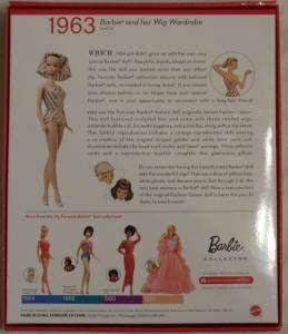 My Favorite Barbie 1963 BARBIE AND HER WIG WARDROBE NEW  