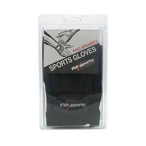   , Pro Spandex Sports Gloves Black/Black Medium M 