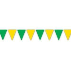Beistle Company 201931 Green and Yellow Pennant Banner