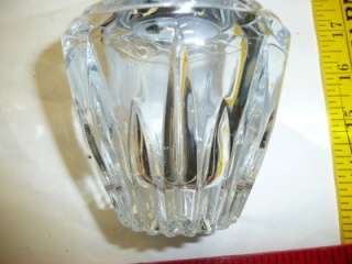 OLD VINTAGE TOBACCO LARGE GLASS TABLE LIGHTER HEAVY WOW  