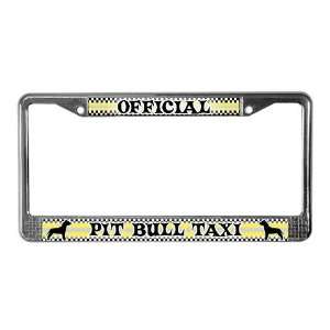   Pit Bull Taxi Pets License Plate Frame by  Automotive