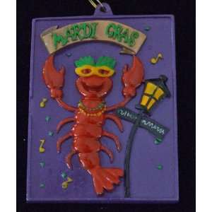 Crawfish Party Beads Necklace New Orleans Mardi Gras Spring Break 