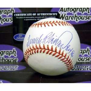 Frank Robinson Signed Baseball   inscribed ROY 56   Autographed 