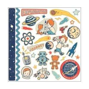   Rocket Age Cardstock Stickers 12X12 Sheet   Shapes Arts, Crafts