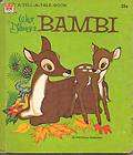 WALT DISNEYS BAMBI TELL TALE BOOK 1972  