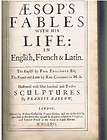 1666 aesop s fables with his life extra illustrated barlow