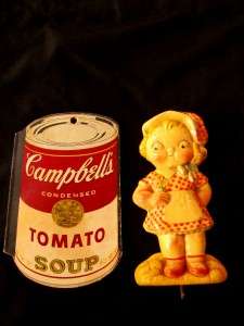 Vintage Campbell soup note pad and wall plaque  