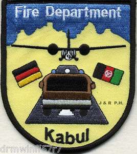 Kabul, Afghanistan fire patch  