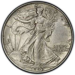 1946 P AU++ Silver Walking Liberty Half     
