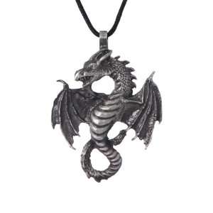  Lead Free Pewter Ancient Magic Air Dragon Pendant Jewelry