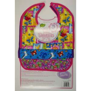    Tidy Turtle Baby Bibs Girls 3 Pack Guaranteed for Life Baby