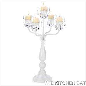 Shabby candelabra candleholder wedding chic chandelier french country 
