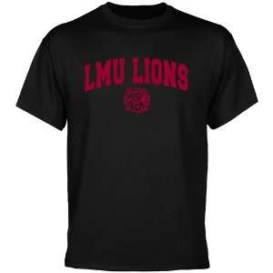  Loyola Marymount Lions Black Mascot Arch T shirt  Sports 