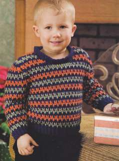 Crochet Pattern ~ LITTLE BOYS PULLOVER SWEATER ~  