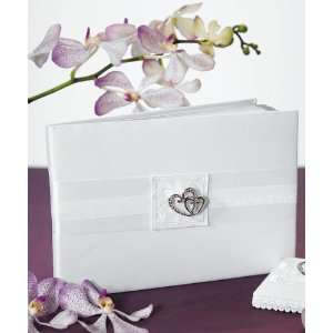  Wedding Favors Classic Double Heart Traditional Guest Book 