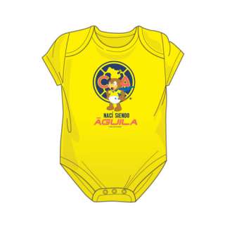 Club America Naci Aguila Yellow Bodysuit Size 6M  