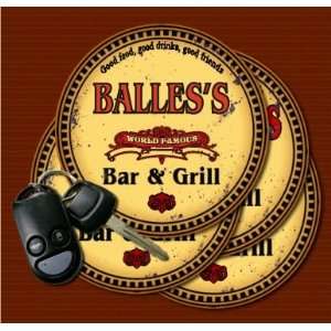  BALLES Family Name Bar & Grill Coasters