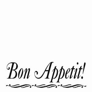  Bon Appetit Vinyl Wall Lettering Stick On Decor