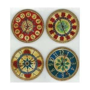   Stickers Vintage Clocks E5020308; 3 Items/Order Arts, Crafts & Sewing