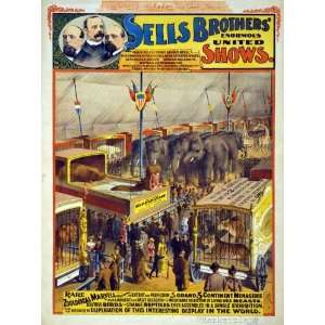  Circus Poster 26x36in vintage look