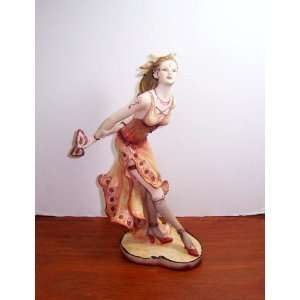  Vintage Style European Burlesque Lady Figurine Statuette 