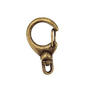  Antique Brass (plated) Swivel Lobster Clasp 33x19mm Findings 