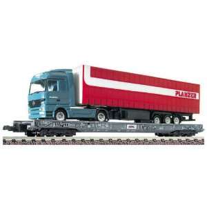  Fleischmann 827306 N Rolling Road Wagon With Planzer Truck 