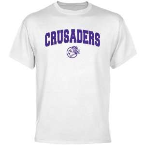 Holy Cross Crusaders White Logo Arch T shirt