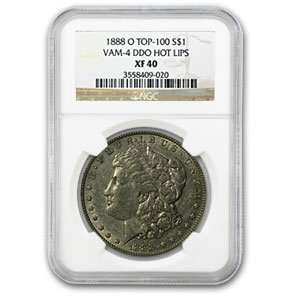  1888 O Extra Fine 40 NGC VAM 4 HOT LIPS Doubled Die Top 