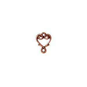   (plated) Vine Heart Link 12x10mm Findings Arts, Crafts & Sewing