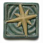 STAR BRIGHT 4x4 Abstract Ceramic Gretchen Kramp Art Tile Glazed in 
