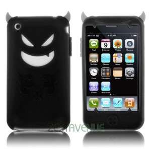  iPhone 3GS / 3G Black Cute Devil Silicone Case Cover  