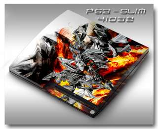 PS3 Slim Armored Skin Set   41032 Digital Volcano Fire  