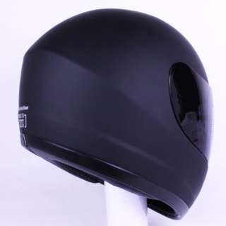 Full Face Motorcycle Helmet Matte Black DOT +2 VISOR Size S, M, L, XL 