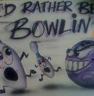   ID RATHER BE BOWLING TEN PIN DESIGN T SHIRT ALL SIZES AIRBRUSH