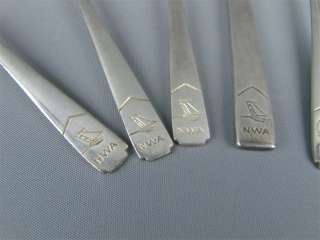 Vintage NWA Airlines First Class Silverplate Flatware  