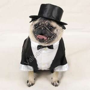  Tux with Tails & Top Hat Dog Puppy Halloween Costume SM by 