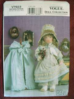 vogue doll collection pattern 7923 designed by linda carr very rare 
