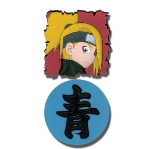  Naruto Shippuden PVC Pin Set Deidara and Kanji Toys 