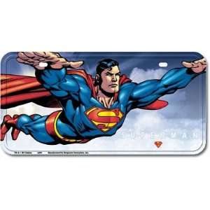    (6x12) Superman Flying Cartoon License Plate