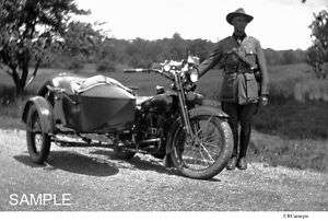 1920s Batavia New York State Police Motorcycle Sidecar  