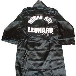 Sugar Ray Leonard Autographed Boxing Robe  Sports 