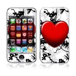  Floral Heart Decorative Skin Cover Decal Sticker for Apple 