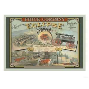  Frick Company, Eclipse Portable Traction Engines Giclee 