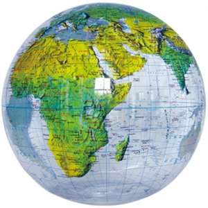  Inflatable 36 Inch Topographic Globe 